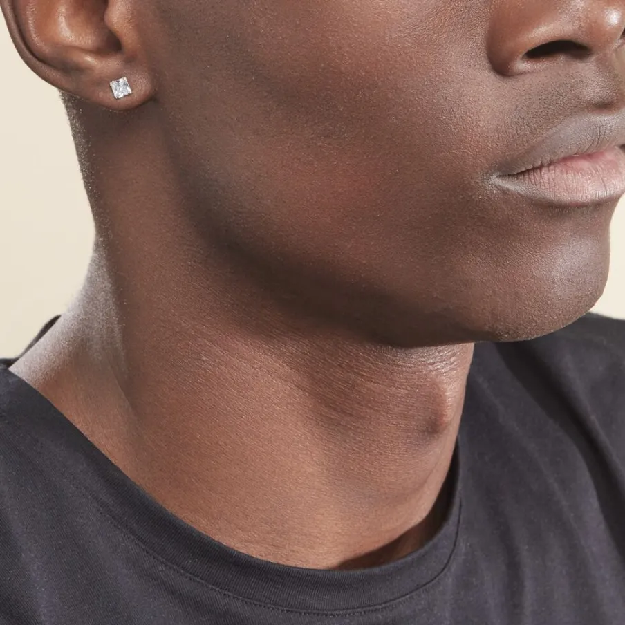 Histoire d'Or Boucles D'oreilles Puces Or Blanc Doreen Oxydes De Zirconium