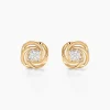 Boucles D'oreilles Puces Or Jaune Urlanie Diamants-Histoire d'Or New