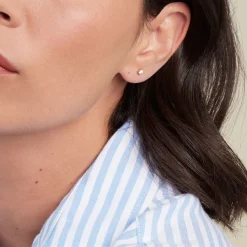 Histoire d'Or Boucles D'oreilles Puces Or Jaune Aphrodite Diamants