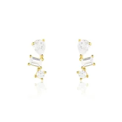 Histoire d'Or Boucles D'oreilles Puces Osip Or Jaune Oxyde De Zirconium