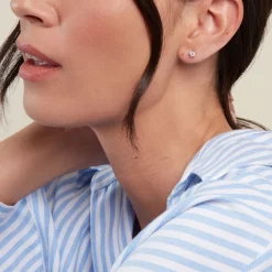 Boucles D'oreilles Puces Or Blanc Aphrodite Diamant-Histoire d'Or Sale