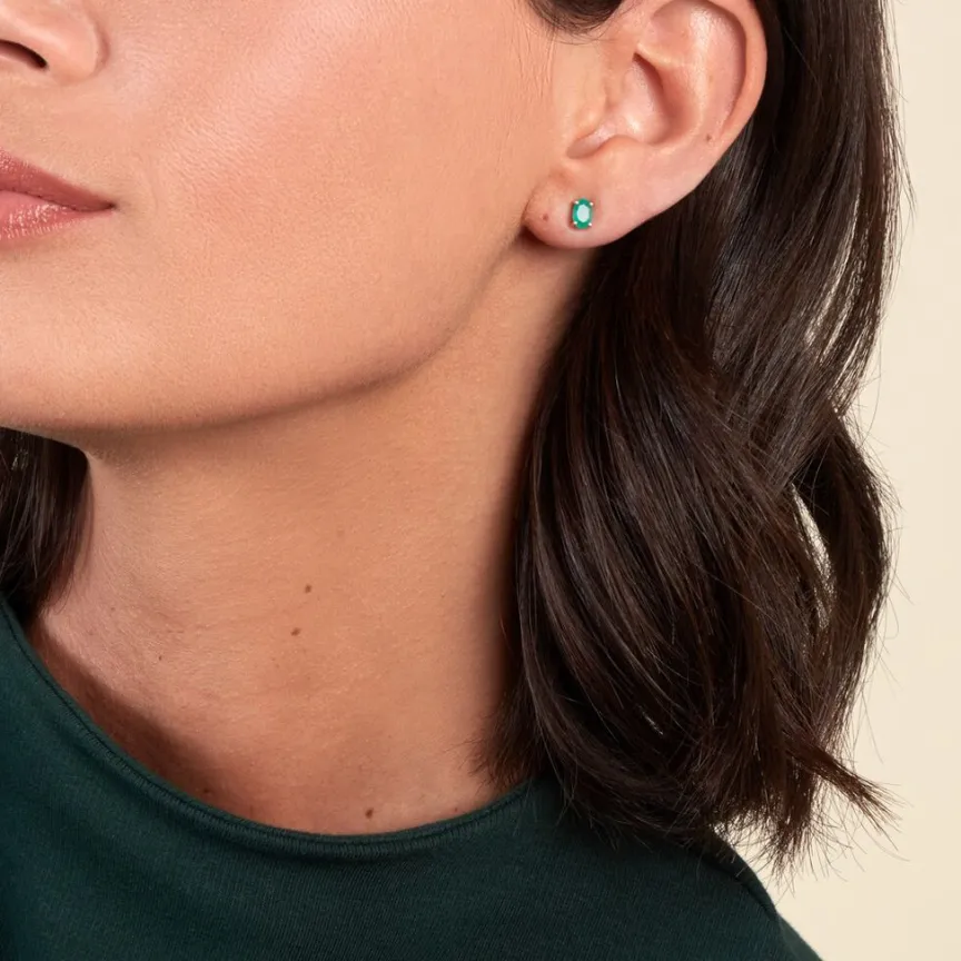 Boucles D'oreilles Puces Ovale-Histoire d'Or Hot