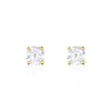Histoire d'Or Boucles D'oreilles Puces Or Jaune Victoria Diamants