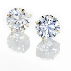 Boucles D'oreilles Puces Or Jaune Katherina Oxyde De Zirconium-Histoire d'Or Hot