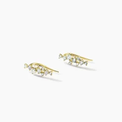 Boucles D'oreilles Puces Orlando Or Jaune Diamant Synthétique-Histoire d'Or Outlet