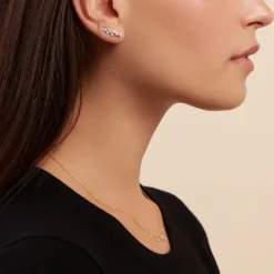 Boucles D'oreilles Puces Orlando Or Jaune Diamant Synthétique-Histoire d'Or Outlet