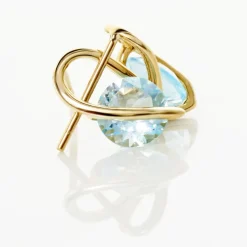 Histoire d'Or Boucles D'oreilles Puces Or Jaune Berecyntia Topaze