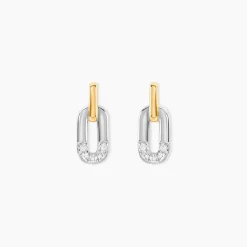 Boucles D'Oreilles Puces Or Jaune Oxyde De Zirconium-Histoire d'Or