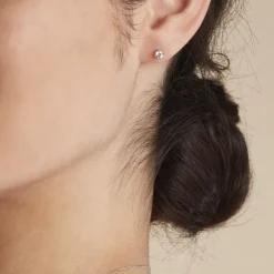 Histoire d'Or Boucles D'oreilles Puces Or Blanc Victoria Diamants