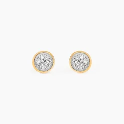 Histoire d'Or Boucles D'oreilles Puces s