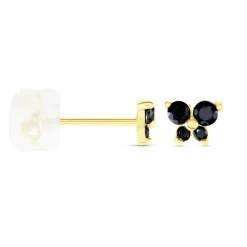 Histoire d'Or Boucles D'oreilles Puces Or Jaune Oxydes De Zirconium