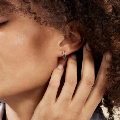 Boucles D'oreilles Puces Or Jaune Clothilde Topaze Et Oxydes-Histoire d'Or Online