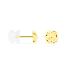 Boucles D'oreilles Puces Philine Fleur Or Jaune-Histoire d'Or Outlet