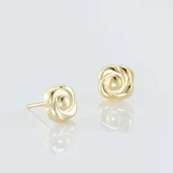 Boucles D'oreilles Puces Philine Fleur Or Jaune-Histoire d'Or Outlet