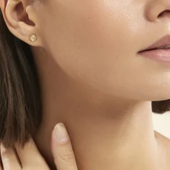 Boucles D'oreilles Puces Philine Fleur Or Jaune-Histoire d'Or Outlet