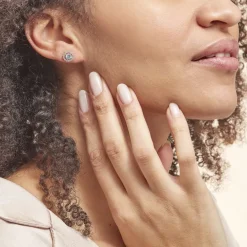 Boucles D'oreilles Puces Plaqué Or Radbod Pierres Artificielles Oxydes-Histoire d'Or Outlet