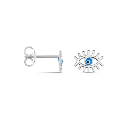 Histoire d'Or Boucles D'oreilles Puces Parad'eyes Argent Blanc