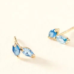 Histoire d'Or Boucles D'oreilles Puces Pelya Or Jaune Oxyde De Zirconium