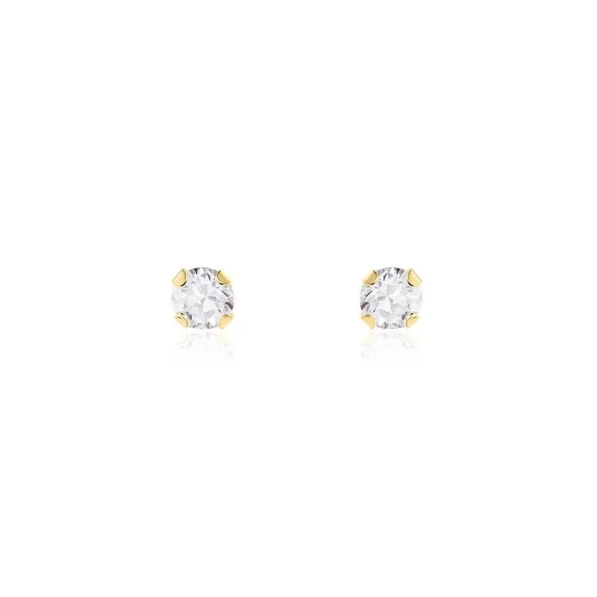 Boucles D'oreilles Puces Pepita De Zirconium-Histoire d'Or Hot