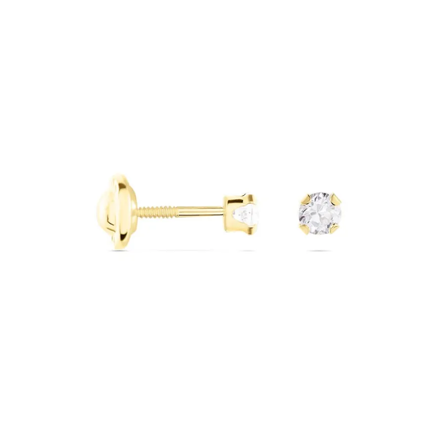 Boucles D'oreilles Puces Pepita De Zirconium-Histoire d'Or Hot
