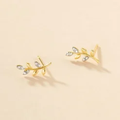 Histoire d'Or Boucles D'oreilles Puces Palmiro Or Jaune Diamant
