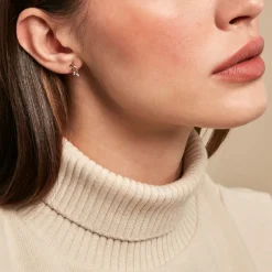 Histoire d'Or Boucles D'oreilles Puces Palmiro Or Jaune Diamant