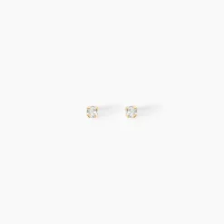 Boucles D'oreilles Puces Pepita De Zirconium-Histoire d'Or