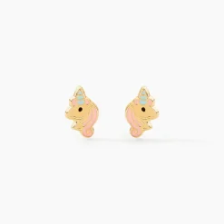 Histoire d'Or Boucles D'oreilles Puces Pegasus Or Jaune