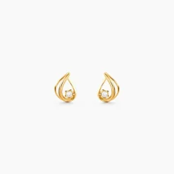 Histoire d'Or Boucles D'Oreilles Puces Pramod Or Jaune Oxyde De Zirconium