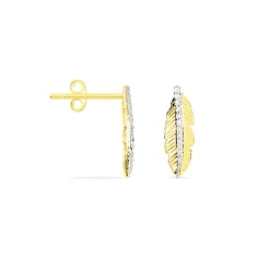 Histoire d'Or Boucles D'oreilles Puces Paola Or Jaune Diamant