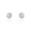 Boucles D'oreilles Puces Perta Argent Blanc Oxyde De Zirconium-Histoire d'Or Best