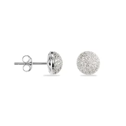 Boucles D'oreilles Puces Perta Argent Blanc Oxyde De Zirconium-Histoire d'Or Best