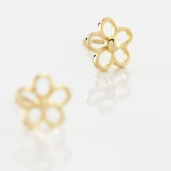 Histoire d'Or Boucles D'oreilles Puces Philine Fleur Or Jaune