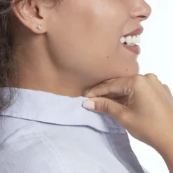 Boucles D'oreilles Puces Poinsettia Or Jaune Oxyde-Histoire d'Or New