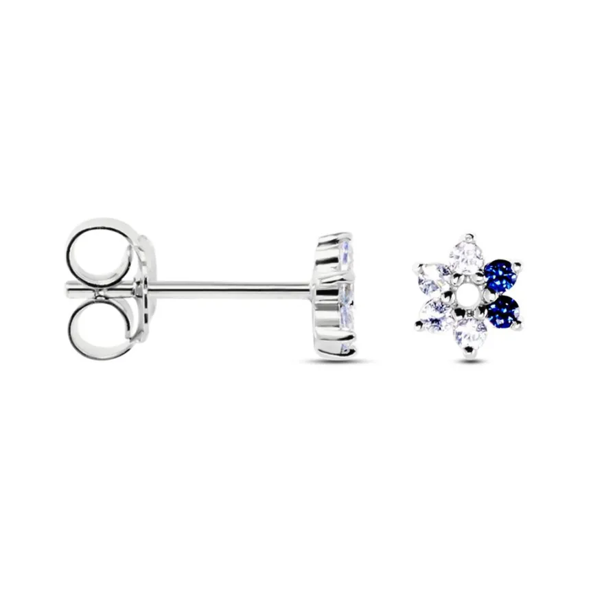 Boucles D'oreilles Puces Pavel Argent Blanc Oxyde De Zirconium-Histoire d'Or Outlet