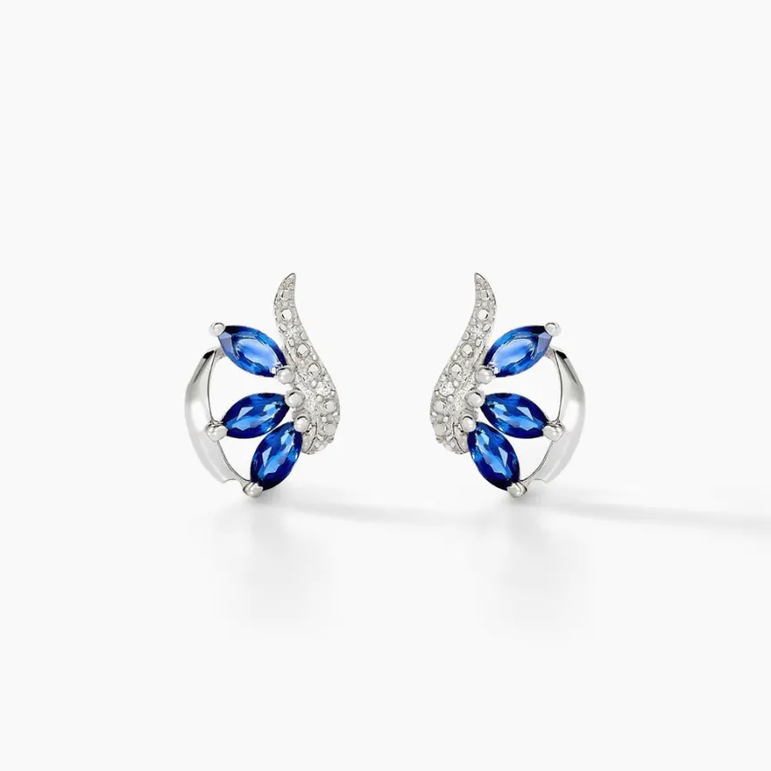 Boucles D'oreilles Puces Petale Et Diamant-Histoire d'Or Clearance