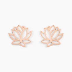 Histoire d'Or Boucles D'oreilles Puces Rosita Argent Rose