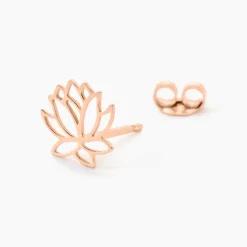 Histoire d'Or Boucles D'oreilles Puces Rosita Argent Rose