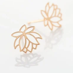 Histoire d'Or Boucles D'oreilles Puces Rosita Argent Rose