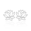 Boucles D'oreilles Puces Rosita Argent Blanc-Histoire d'Or New