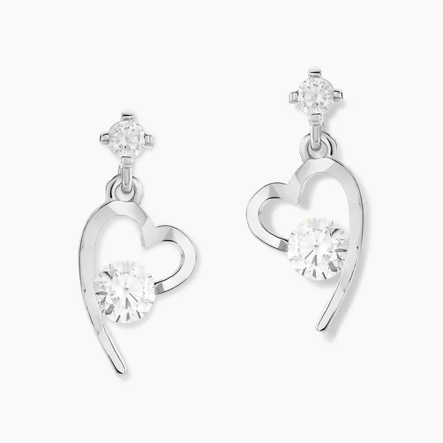 Boucles D'oreilles Puces Romance De Zirconium-Histoire d'Or Hot