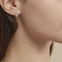 Boucles D'oreilles Puces Romance De Zirconium-Histoire d'Or Hot