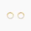 Histoire d'Or Boucles D'oreilles Puces Rimya Or Jaune Oxyde De Zirconium
