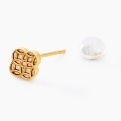 Boucles D'oreilles Puces Rosalite Or Jaune Nacre-Histoire d'Or Outlet