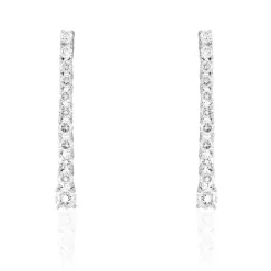 Histoire d'Or Boucles D'oreilles Puces Riviera Or Blanc Diamant