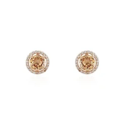 Boucles D'oreilles Puces Rio Argent Rose Oxyde-Histoire d'Or Online
