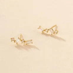 Boucles D'oreilles Puces Renita Or Jaune Oxyde De Zirconium-Histoire d'Or Discount