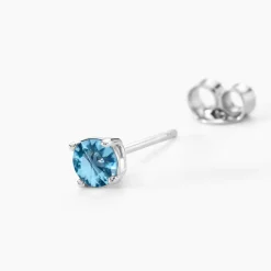 Histoire d'Or Boucles D'oreilles Puces Rio Argent Blanc Oxyde