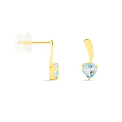 Histoire d'Or Boucles D'oreilles Puces Salona Or Jaune Topaze