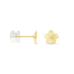 Histoire d'Or Boucles D'oreilles Puces Sakura Love Or Jaune Oxyde De Zirconium